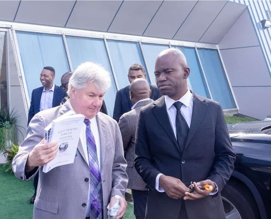 Senator Michael Brady and Charles Awodu, President of World Leadership and Inspirational Foundation Inc., at the 2026 Achievement Award Day