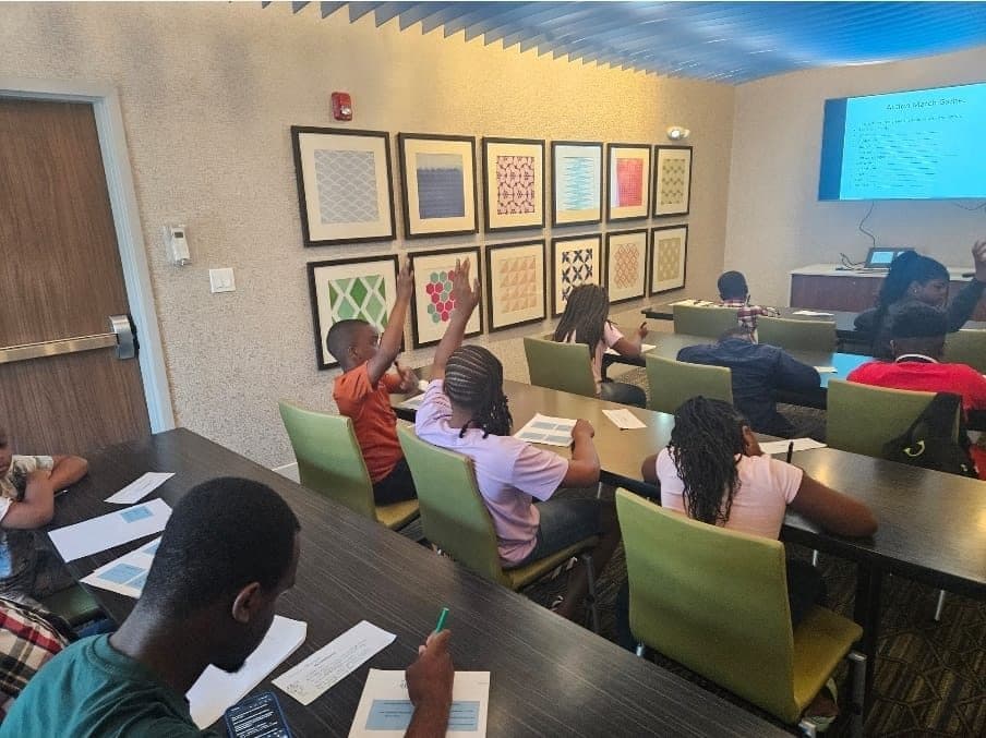 Mentoring session in a classroom